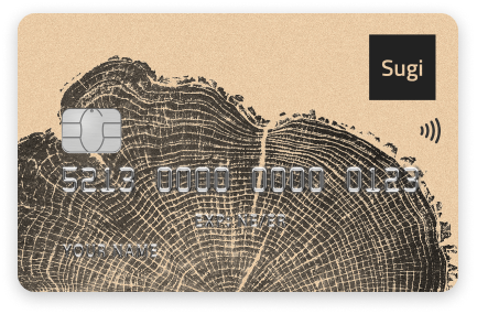 Sugi NFC Wallet Card, mobile-first cryptocurrency hardware wallet